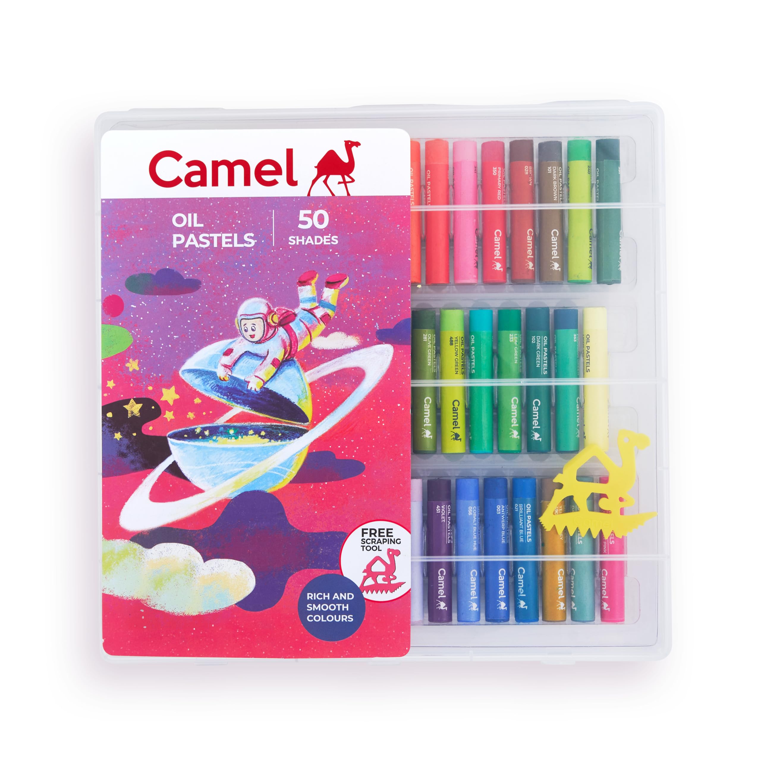 Camel Camlin Kokuyo Oil Pastel Crayons Color Assorted Colours 50 Shades