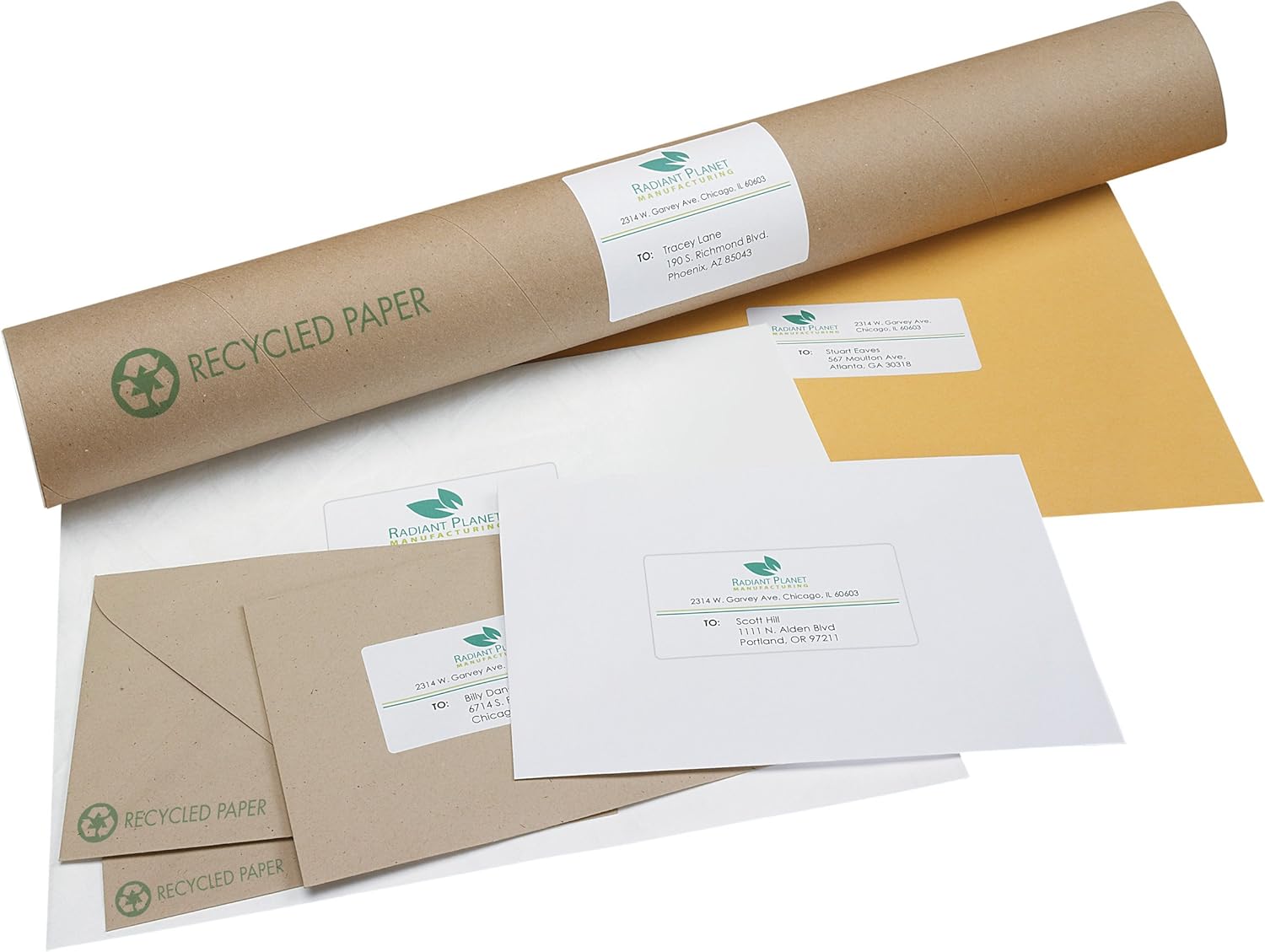 AVERY White EcoFriendly Shipping Labels, 3.33 x 4 Inches, Box of 600 (48464): Office Products