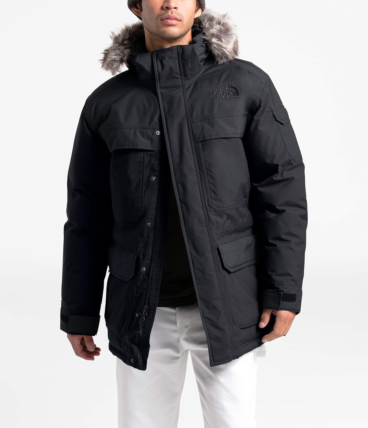 the north face fur hood