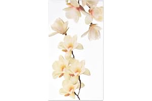 Gift Boutique 100 Floral White Magnolia Blossom Guest Napkins 3 Ply Disposable Paper Spring Flowers Dinner Hand Napkin for Bathroom Wedding Holiday Anniversary Birthday Party Bridal Decorative Towels