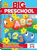 School Zone - Big Preschool Workbook - Ages 4 and Up, Colors, Shapes, Numbers 1-10, Alphabet, Pre-Writing, Pre-Reading…