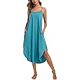 AVIIER Nightgowns for Women Sexy Lingerie Dress Soft Full Slips Dresses with Pockets