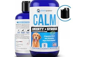 PLANOPAWS Dog Anxiety Relief - Faster Absorption Than Hemp Calming Chews for Dogs - Dog Calming Chews Alternative - Hemp Oil and Melatonin for Dogs - Liquid Dog Calming Treats for Thunder, Fireworks, Sleep Aid
