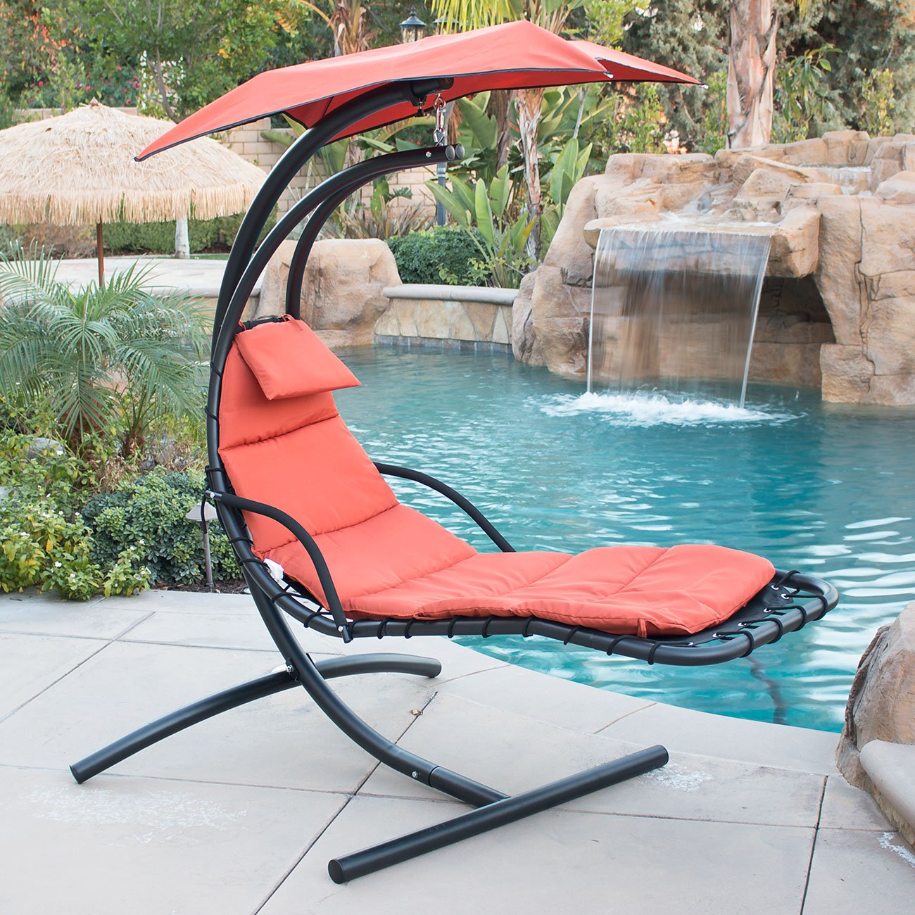 Best Hanging Chaise Lounge Chair W/ Canopy