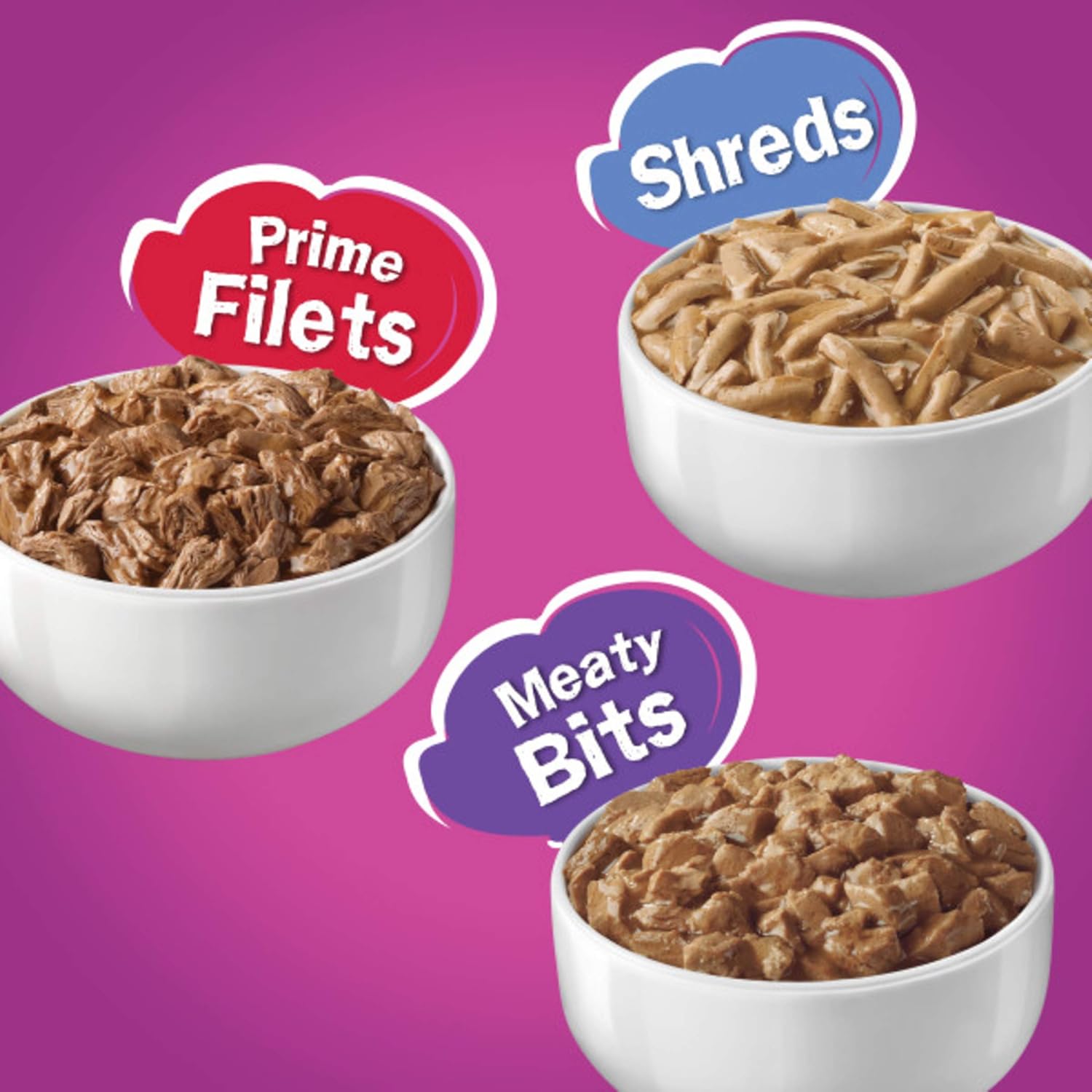 Purina Friskies Gravy Wet Cat Food Variety Pack, Poultry Shreds, Meaty Bits & Prime Filets - (32) 5.5 oz. Cans : Canned Wet Pet Food : Pet Supplies