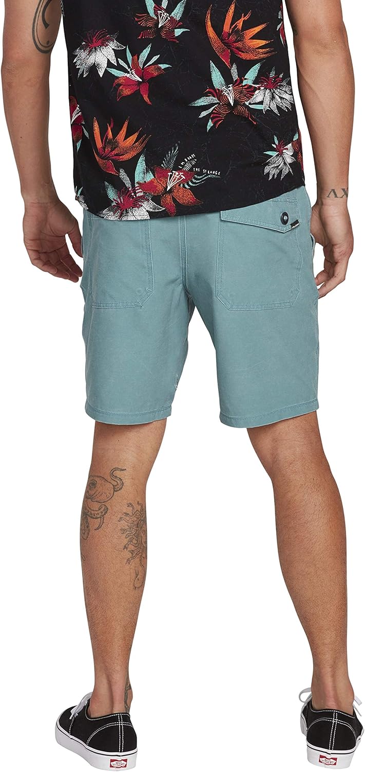 Volcom Men's Surf N Turf Faded 19" Hybrid Short: Clothing