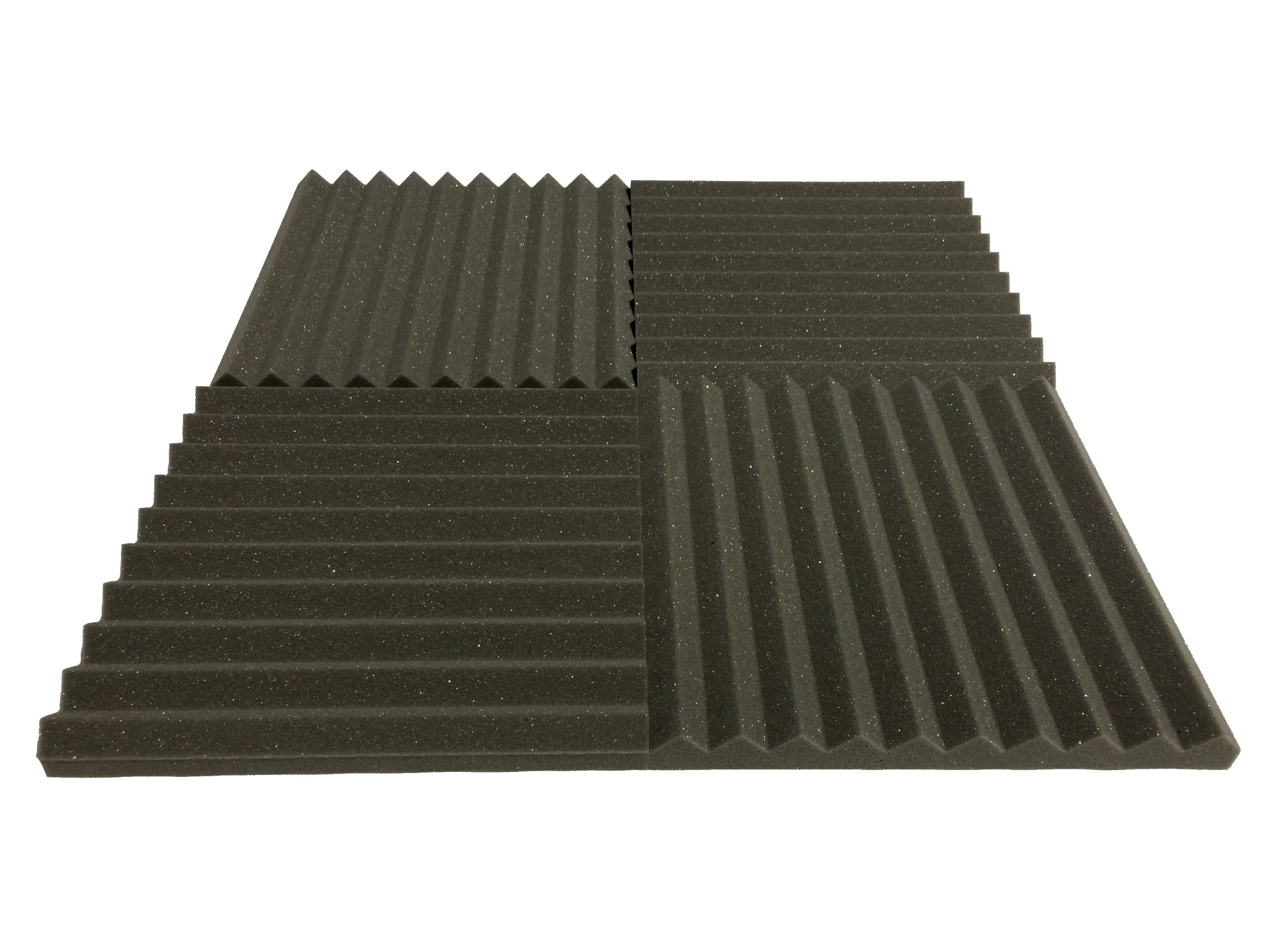 Advanced Acoustics Premium Wedge Acoustic Treatment Studio Foam Tile Pack – 24 Tiles, 381mm x 381mm Each, 3.34m² Coverage