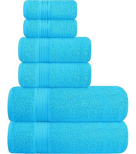 Amazon.com: Belizzi Home 8 Piece Towel Set 100% Ring Spun Cotton