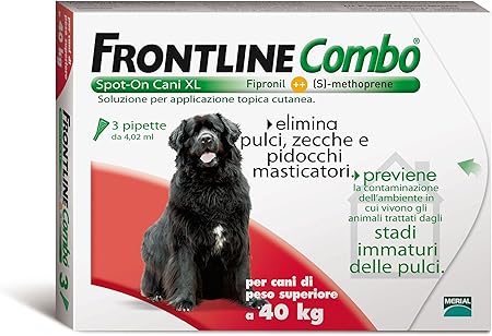Antiparassitario Frontline Combo 3 Dosi Cani Grandi Oltre 40kg Spot On Antipulci Amazon It Casa E Cucina