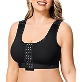 BRABIC Post Surgery Front Closure Bras for Women No Underwire Compression Surgical Mastectomy Everyday Bra