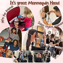 Mannequin Head Human Hair 26"-28" Female 80% Human