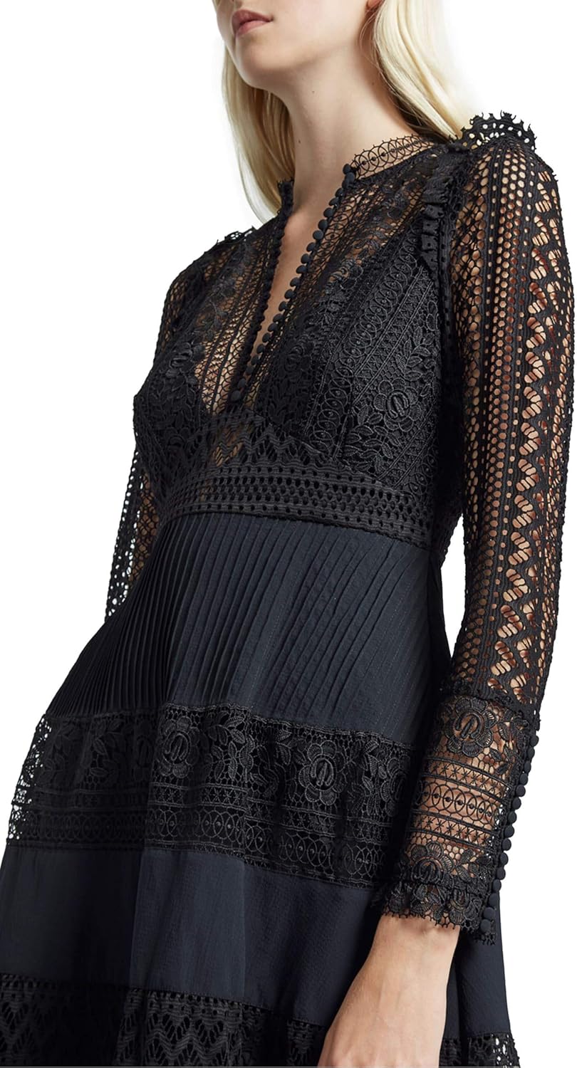 orabelle flared lace dress