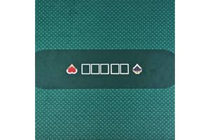 BALIKEN 108 X56 Inch Texas Holdem Felt Professional Grade Mat,Dustproof Professional Gambling Tablecloth,Washable and Ironable