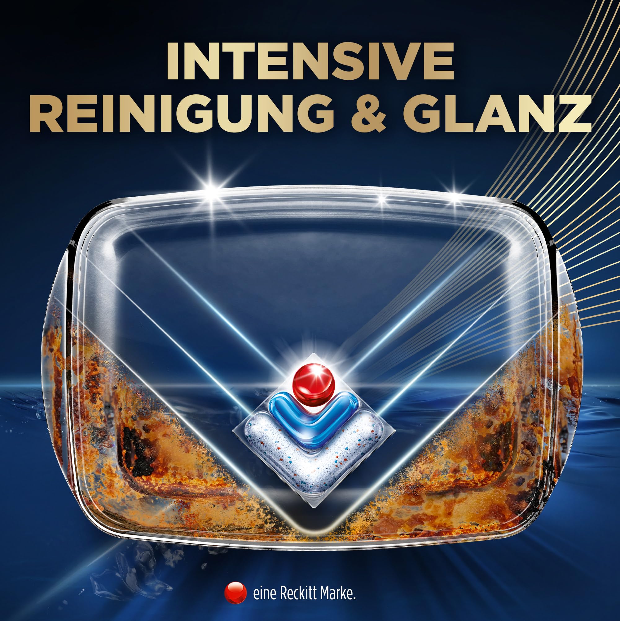 Finish Ultimate Plus Infinity Shine Spülmaschinentabs, Geschirrspültabs für intensive Reinigung, Fettlösekraft und Glanz mit Schutzschild, 73 Caps 3