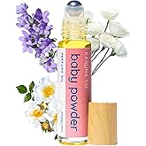 Kailuna Co. Baby Powder Pure Essential and Fragrance Oil Perfume Roll On with Pure Organic Jojoba Oil, Alcohol Free, Handmade in California