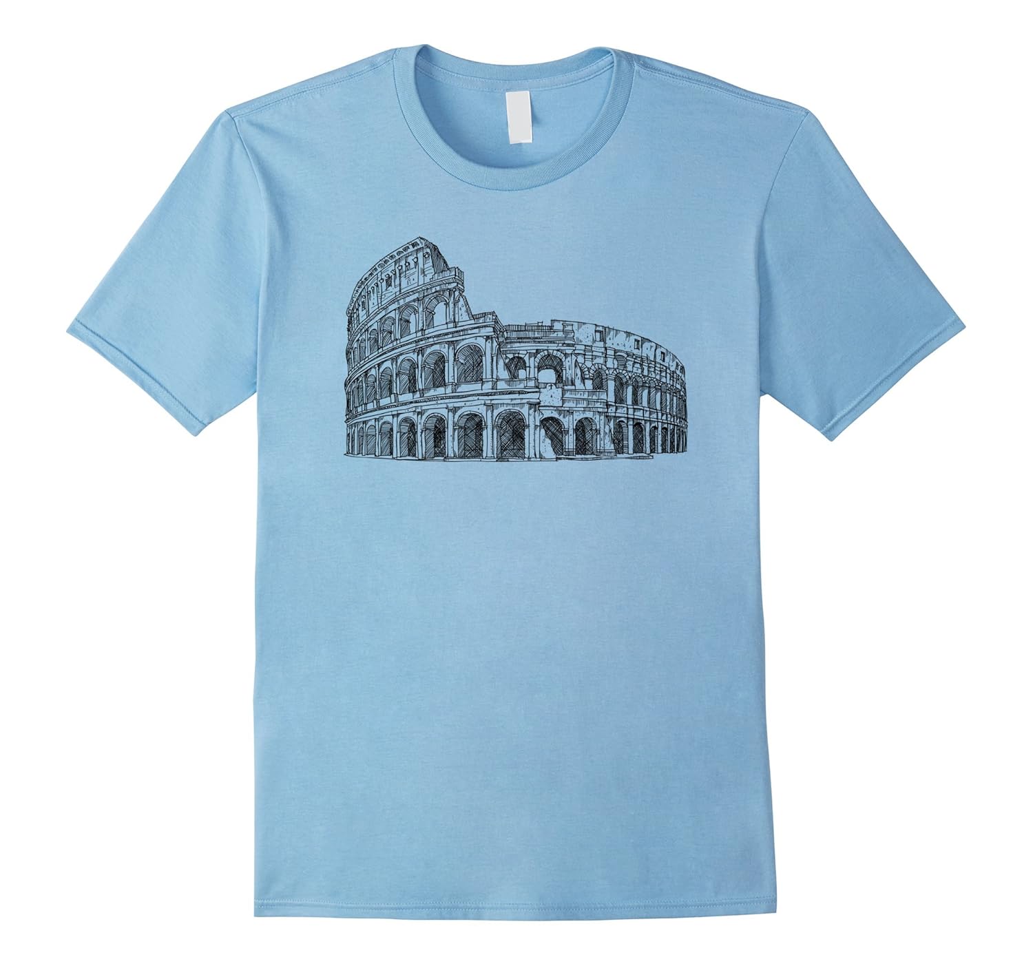 Coliseum Roman Rome Italy Architecture T-Shirt Tee Shirt-ANZ