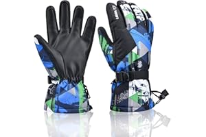 RunRRIn Ski Gloves for Men Women Kids – Waterproof, Touchscreen Snow Winter Gloves with Thermal Insulated, Warm for Skiing, Snowboarding and Cold Weather