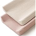 MairMore Changing Pad Cover for Neutral Baby Muslin Soft Cotton Diaper Changing Table Pad Cover Changing Pad Sheets for Girls