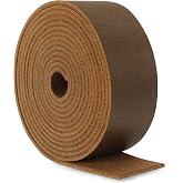 Jack&amp;Chris 72.5 Inches Long Leather Straps for Crafts, 1 Inch Wide Leather Strips, Full Grain Leather for DIY Arts &amp; Craft Projects, Fabric, Clothing, Dark Brown