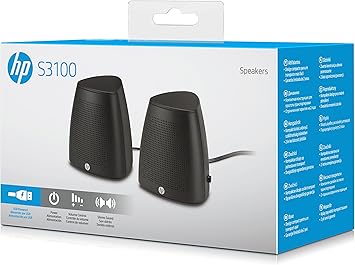 hp s3100 black usb speaker