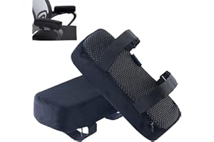 EcoLifeDay Extra Thick Chair Armrest Cushions - Elbow Pillow Pressure Relief for Office and Gaming Chairs - Memory Foam Armre