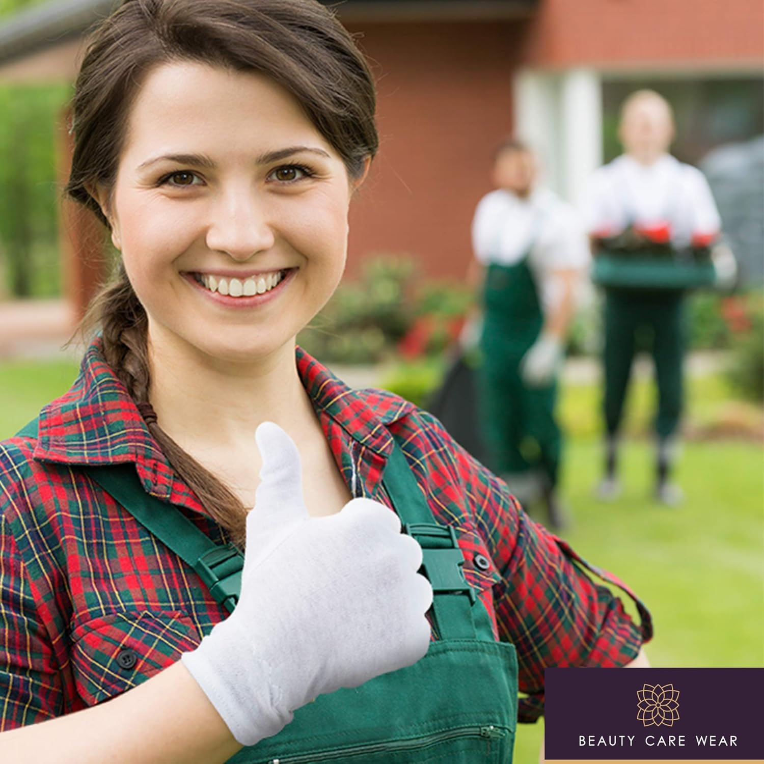 White Cotton Gloves for Dry Hands - Overnight Eczema Moisturizing Lotion Treatment - 20 Medium Jersey Glove Liners by Beauty Care Wear : Beauty