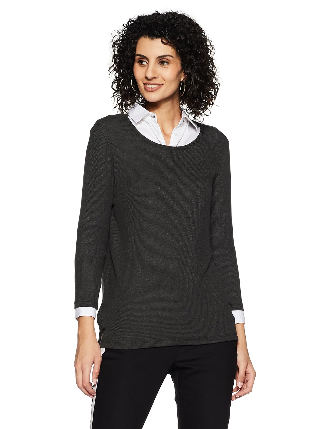 forever 21 women's body blouse rayon pullover