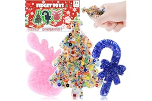 HOPIHY 3PCS Picky Pad - Skin Picking Fidget Toy, Picking Pad with Christmas Tree, Antelope and Magic Wand, Sensory Toys Chirstmas Gifts Silicone Picking Fidget Pad, Sensory Pick Pad, Trichotillomania Toys