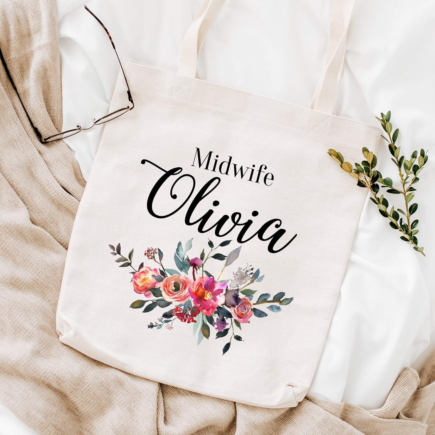 Personalised midwife tote bag/Gift for midwife/Midwife Thank You Gift