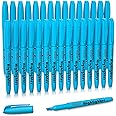 Shuttle Art Highlighters, 30 Pack Blue Highlighters Bright Colors, Chisel Tip Dry-Quickly Non-Toxic Highlighter markers for Adults Kids Highlighting in the Home School Office