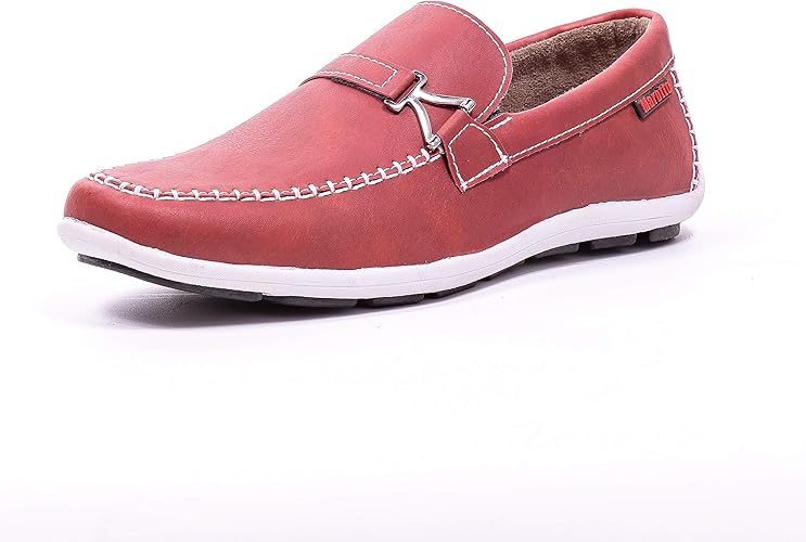 mocassim masculino vermelho