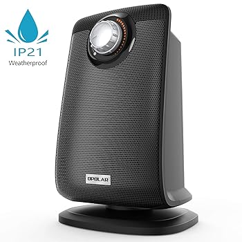 Stay Warm In The Bath Or Shower With A Bathroom Space Heater (2022) 3 OPOLAR Space Ceramic Bathroom Heater with IP21 Water-Proof for Home & Office, Fast Heating & Auto Oscillation, Portable, Adjustable Thermostat, 1500W, Black
