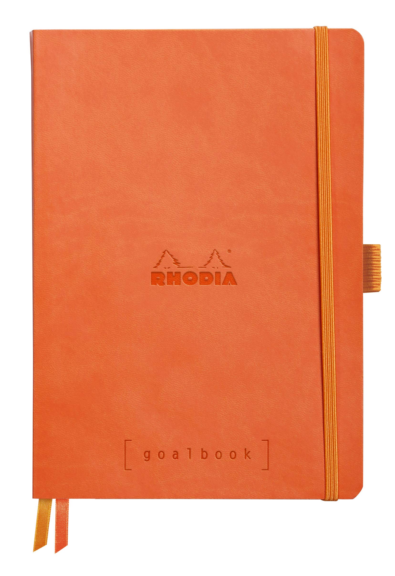 Rhodia Softcover Goal Book, A5 , Dot - Tangerine