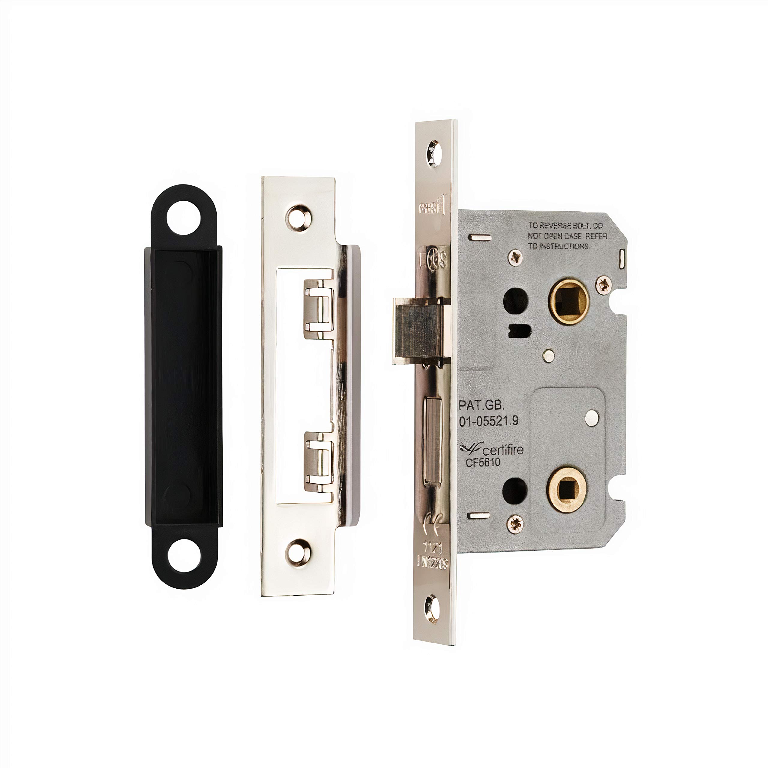 Contract Locks Easi - T Contract Bathroom Lock 64mm(2.5) - Finish - Nickel Plate by City Deco Centre