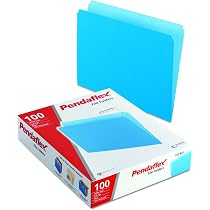 Pendaflex Colored File Folders - Letter Size Two-Tone Orange