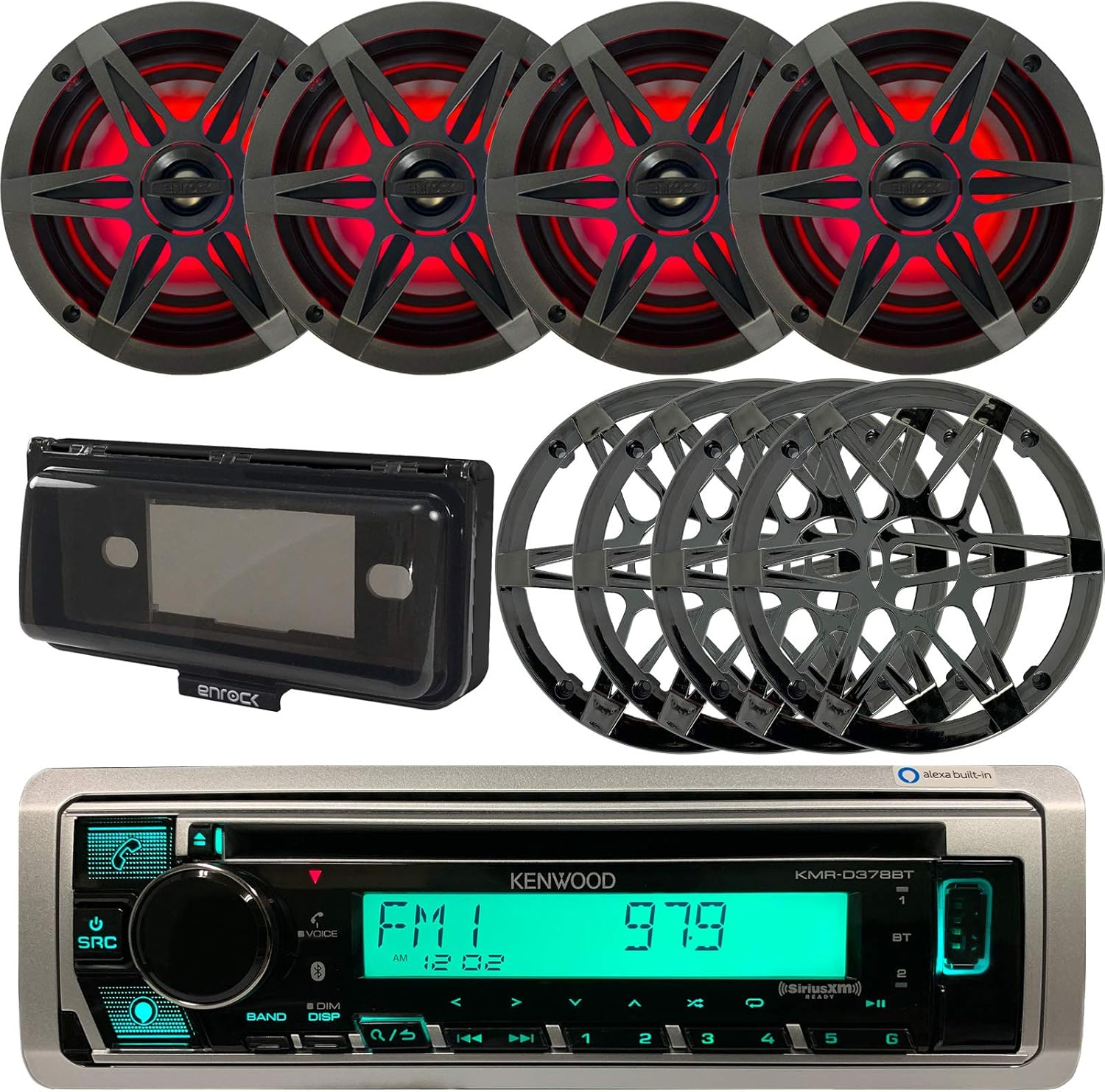 bluetooth marine stereo package