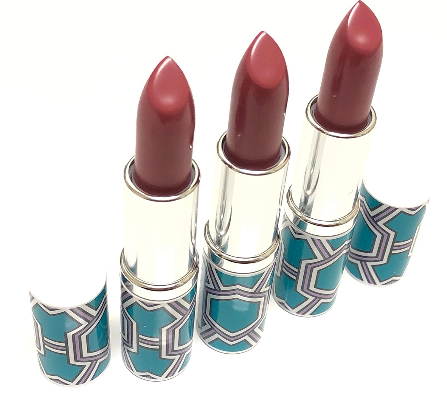 Lot 3 x Clinique Pop Lip Colour +Primer Rouge Intense + Base #14 Plum Pop unbox Travel Size 0.13 oz each total 0.39oz : Beauty