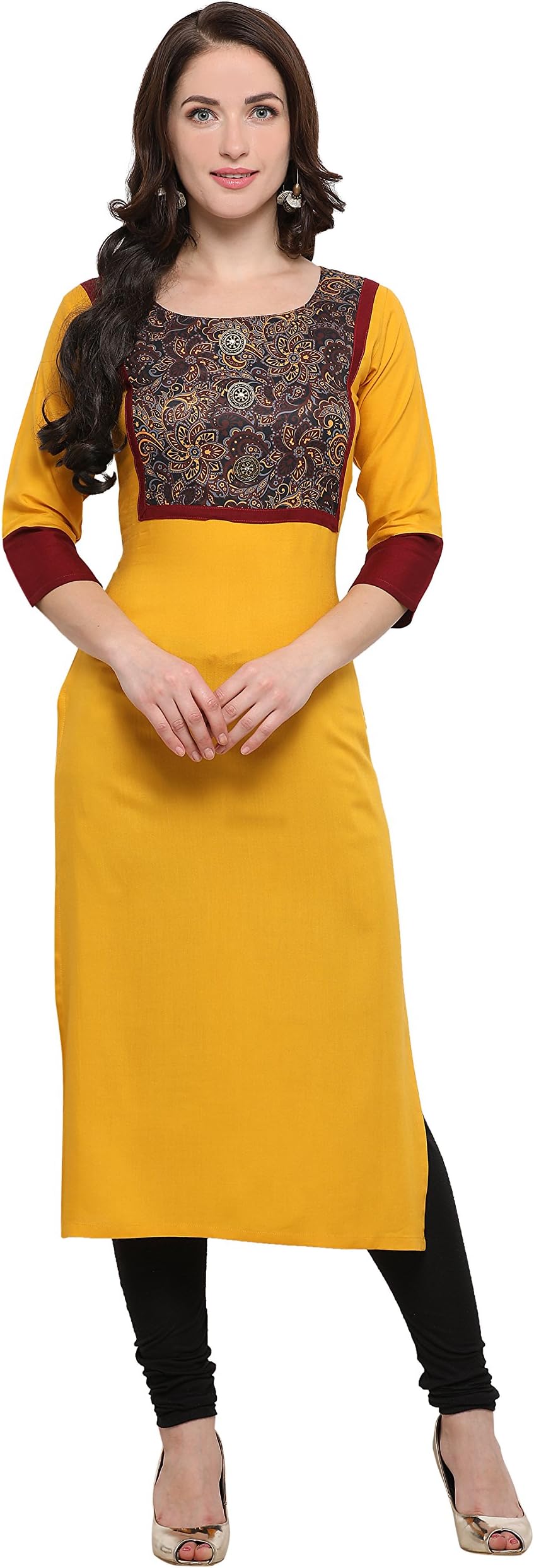 SHOPPING QUEENWomen's Rayon Straight Kurta