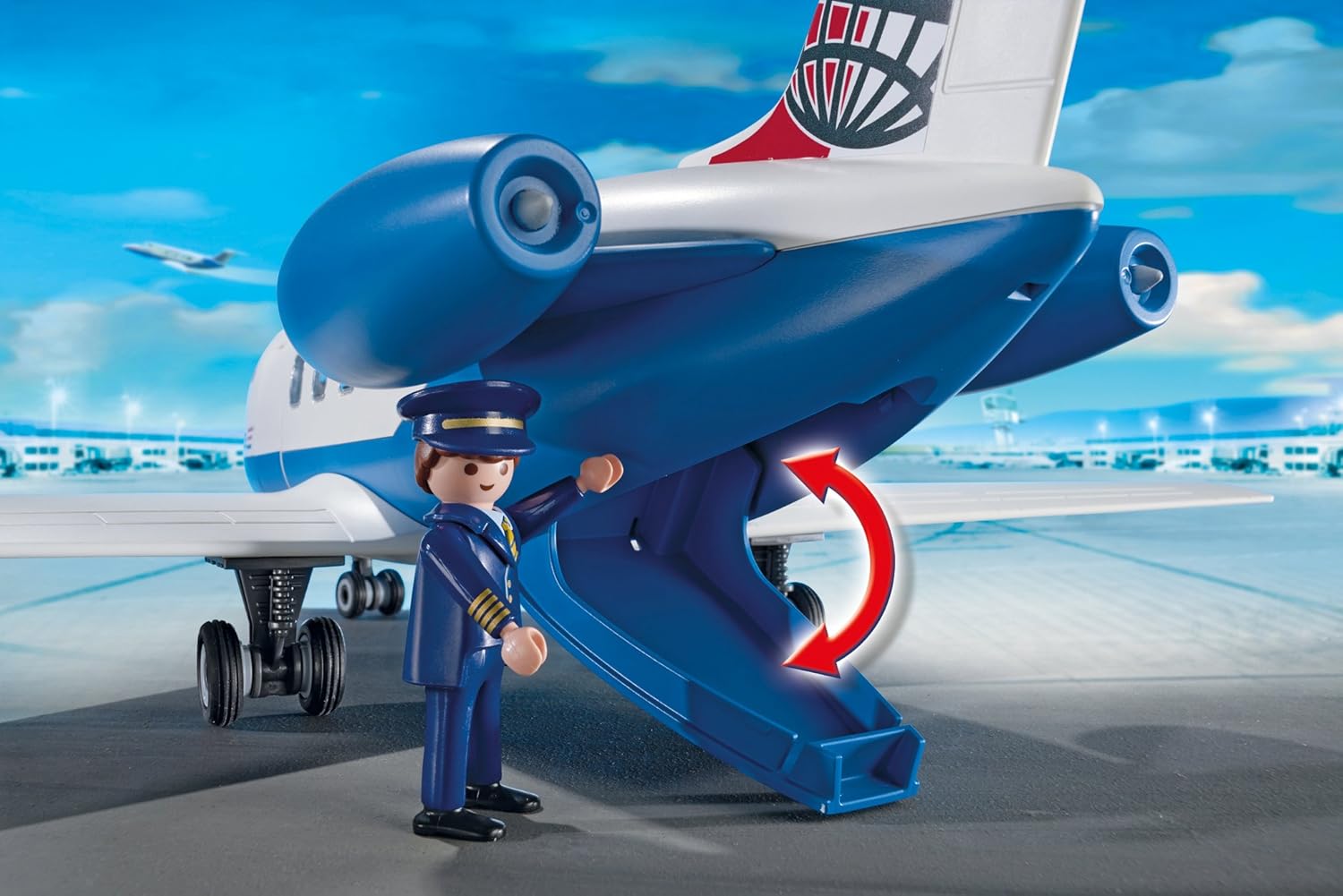 playmobil city action airplane
