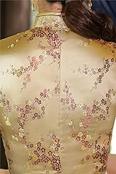 Shanghai Story Short Sleeve Long Qipao Brocade