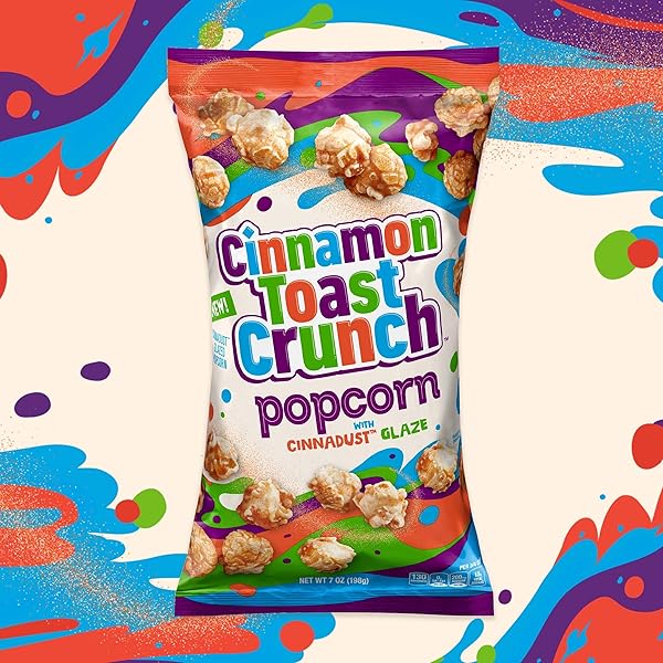 CINNAMON TOAST CRUNCH POPCORN SNACK, CINNADUST GLAZE, 7 OZ