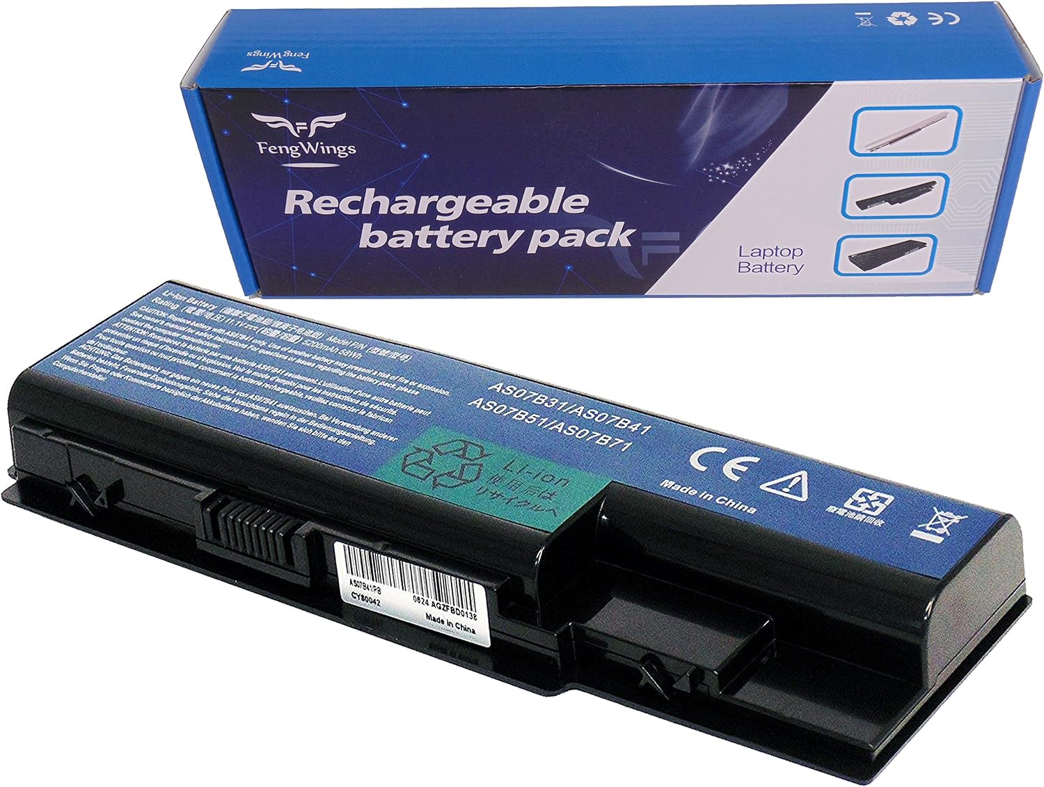 Akku Für Acer Laptop | 11,1V 5200mAh, Kompatibel Mit Aspire, Extensa, TravelMate & Mehr