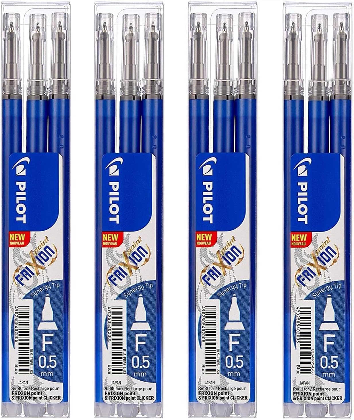 Pilot Frixion Point 2265003-12 Refills Thickness 0.5 mm Pack of 12 Blue