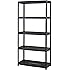 Amazon.com: HDX 36” x 72” 5-Tiered Ventilated Plastic Storage Shelving ...