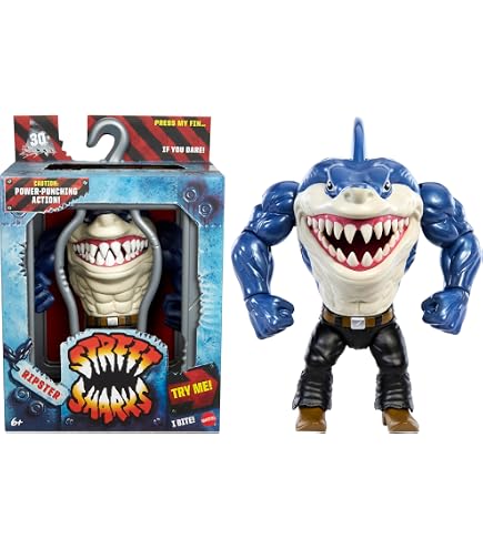 Amazon.com: Mattel Street Sharks Action Figure with Bite & Slam
