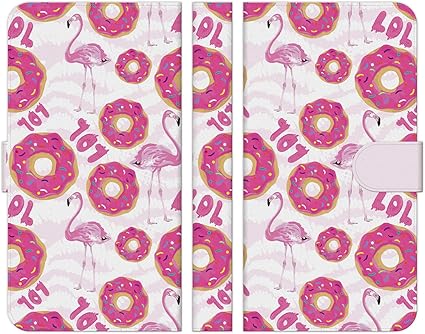 Amazon Co Jp Ruuu かんたんスマホ2 A001kc手帳型 スマートフォン スマホ ケース カバー フラミンゴ Sweets ドーナッツ Lol ピンク スウィーツ ポップ ガーリー 原宿系 イラスト 可愛い 家電 カメラ