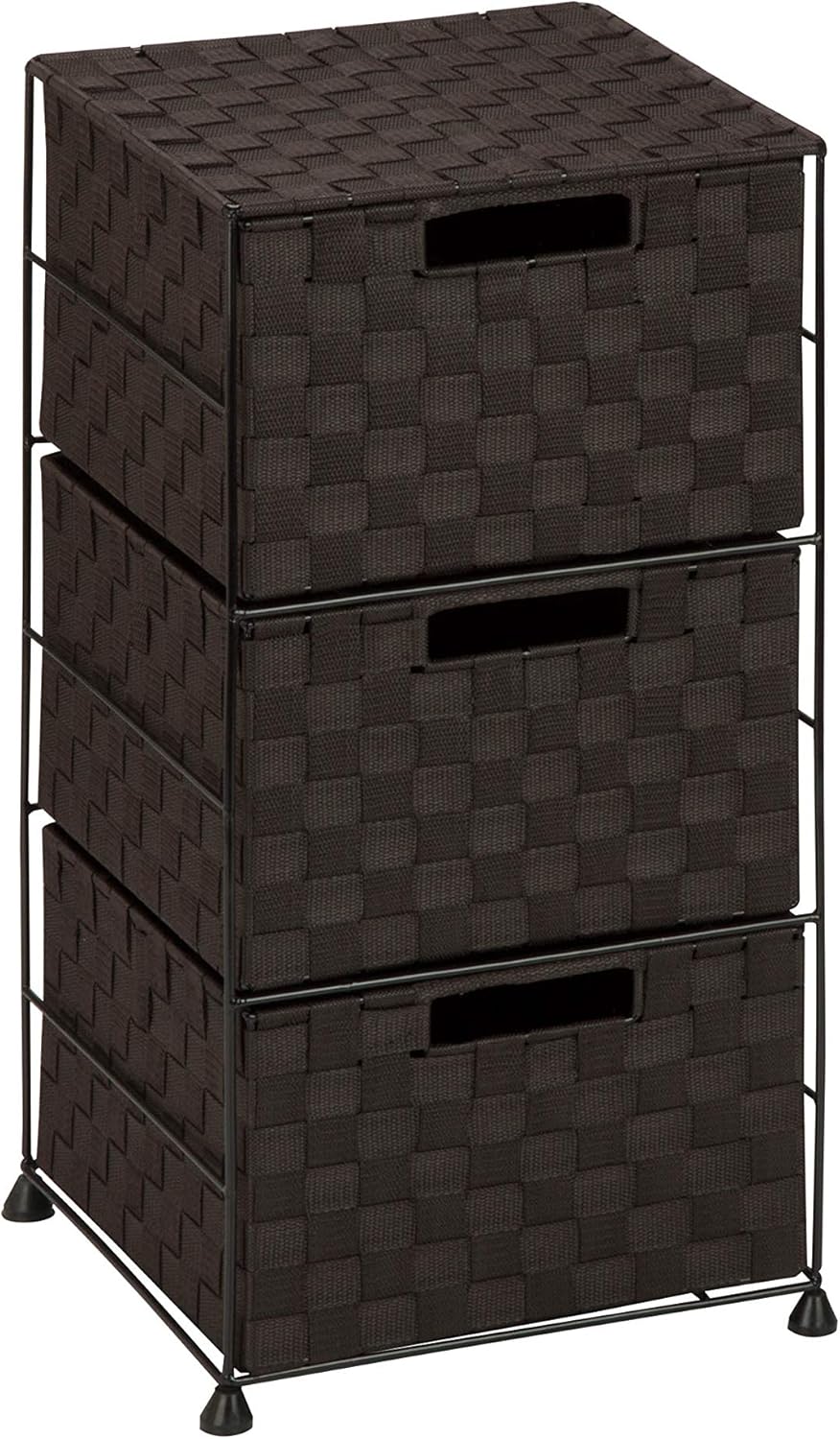 Honey-Can-Do 3 Drawer Chest, Espresso OFC-03714: Home & Kitchen