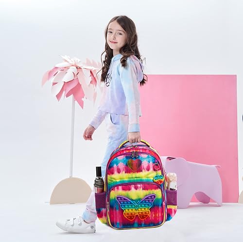 Rolling Backpack Meetbelify Kids With Wheels For Girls s With Lunch Box ...
