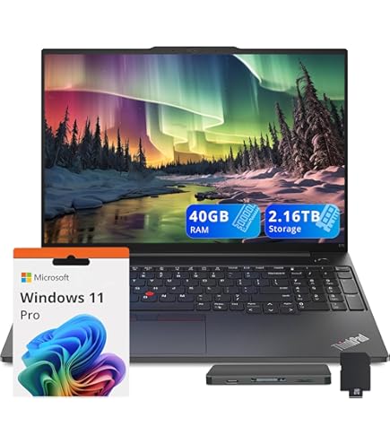 Lenovo ThinkPad E16 Gen 2 2025 Laptop, 12-Core Intel Core Ultra 7