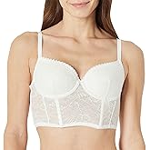 Amazon Essentials Women's Stretch All Over Lace Longline Bustier Corset